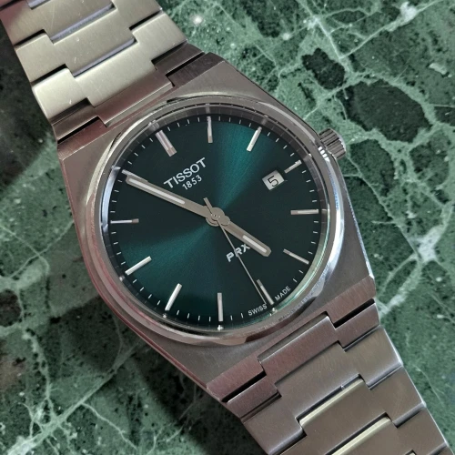 Tissot PRX T137410A Green dial 40mm Case Box & Papers 2024