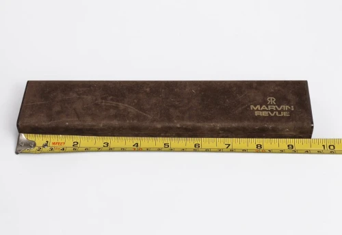 Vintage Marvin Revue 9.5" long suede watch box