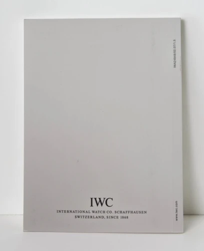 IWC Manual Ref 3234 IWA24848/02.17/1.5 Circa 2007