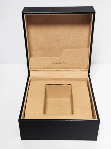 BVLGARI Watch box black leather