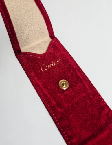 Cartier Red velvet pen pouch