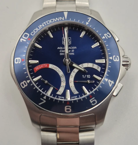 TAG Heuer Calibre S CAF7110 Regatta Blue dial Box & Papers 2014