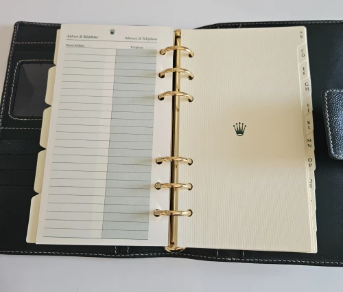 Rolex 2003 Leather Planner / Diary with box
