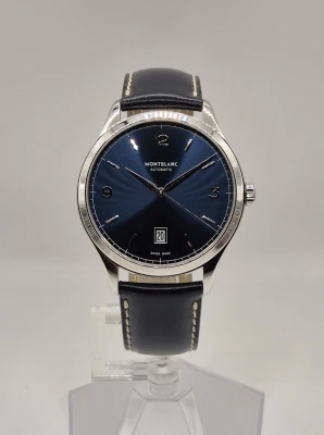 Montblanc Heritage Chronometre 7347 116481 Blue dial Box & Papers