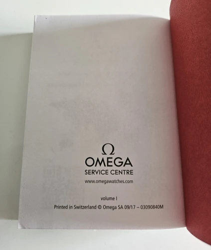 Omega Instruction manual 2017 03090840M Vol 1