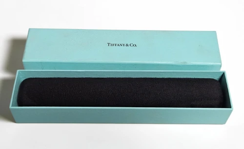 Tiffany & Co 8" Long bracelet box Dark blue