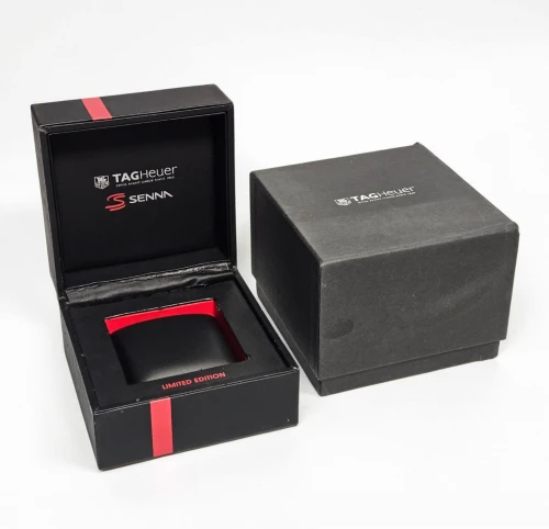 TAG Heuer Senna Special edition black square box red stripe circa 2017