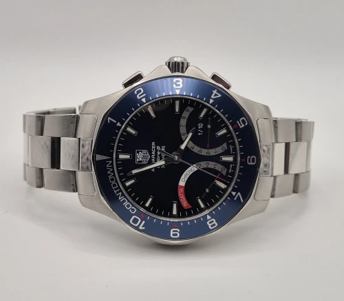 TAG Heuer Calibre S CAF7110 Regatta Blue dial Box & Papers 2014