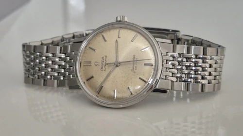 Omega Seamaster De Ville 14765 61SC Automatic watch Champagne patina dial Circa 1961