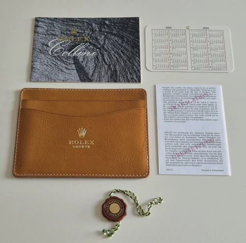 Rolex Cellini manual 2003 599.52 Eng - 11.2003 + Accessories