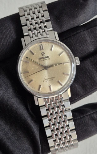 Omega Seamaster De Ville 14765 61SC Automatic watch Champagne patina dial Circa 1961