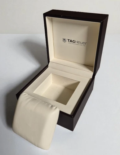 TAG Heuer watch boxes Brown square style with cream inner