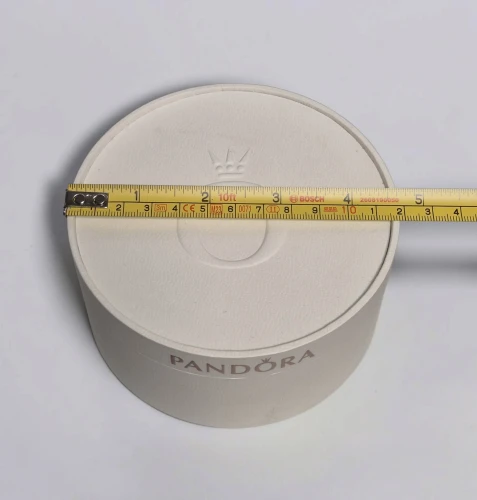 Pandora Jewellery case white circle for charms and bracelet