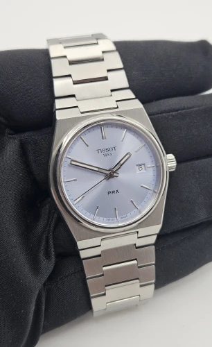 Tissot PRX T137210A S/Steel 35mm Ice blue dial Box & papers 2022
