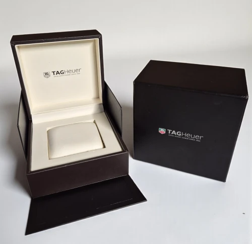 TAG Heuer watch boxes Brown square style with cream inner