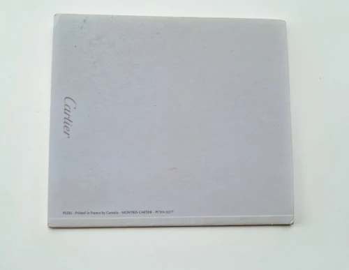 Cartier Instruction manual with cover PCWA0377