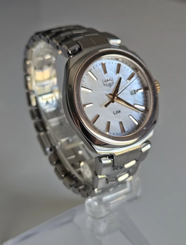 TAG Heuer Link WBC1350 Bi-colour 32mm Quartz 18ct Gold bezel & Mother of Pearl dial
