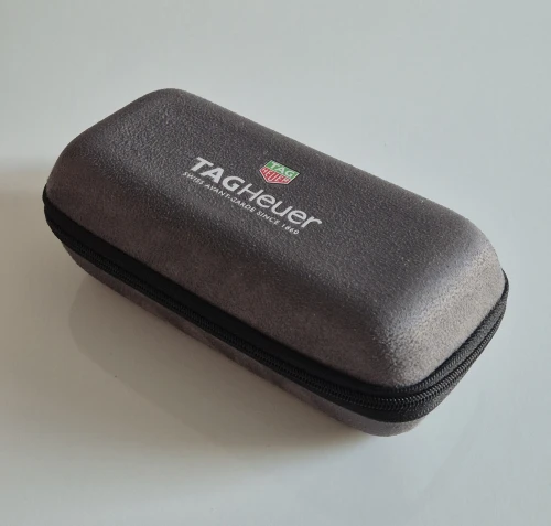 TAG Heuer Travel watch boxes - Grey suede fabric with zip