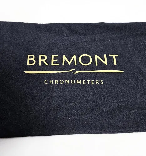 Bremont blue fabric box sleeve / cloth bag