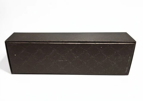 Gucci long flat box for watches / bracelets / jewellery with grey velvet pouch
