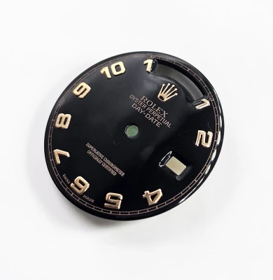Rolex Day Date 36mm Dial Black with Rose gold numbers 118205 / 118235