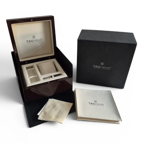 TAG Heuer Grand Carrera watch box Wood box with accessories