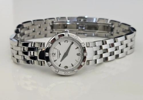 Longines Dolce Vita L5.174.0 White dial with Diamond bezel Box & Papers