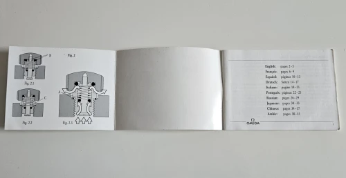 Omega Instruction manual 1993 Seamaster Professional Diver 03090170M