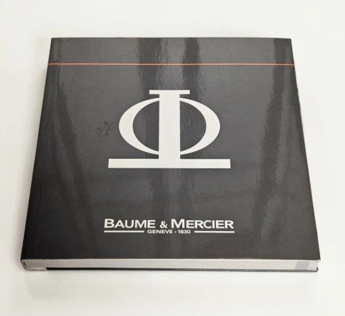 Baume & Mercier watch box wood lining with manual & swing tag Circa 2000s