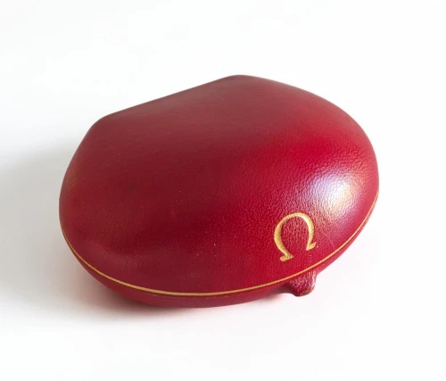 Vintage Omega Clam shell watch box Circa 1950s -1960s with outer box