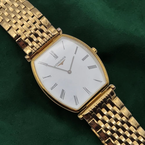 Longines La Grande Classique L4.705.2 Gold plated Tonneau case 29.5mm Box & Papers