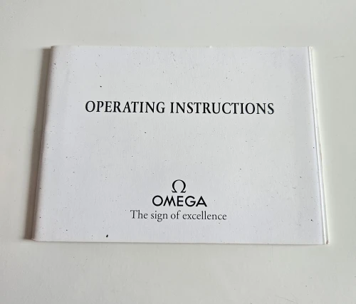 Omega Instruction manual 1993 03090160 CAL. 1421, 1424, 1438, 1538