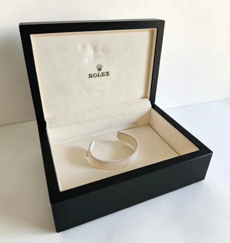 Rolex Cellini black lacquer wood box 50.00.09 with outer box & wallet circa 1990-2000s