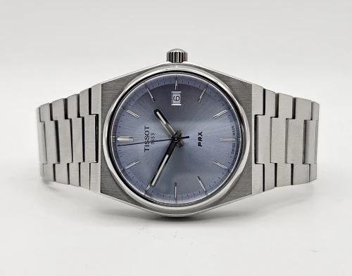 Tissot PRX T137210A S/Steel 35mm Ice blue dial Box & papers 2022