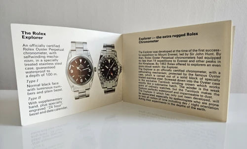 Rolex Explorer Manual 1972 572 - 27 - 21243