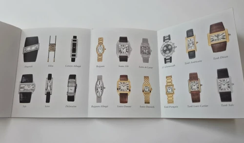 Cartier Instruction manual PCWA0275 / PCWA0048 Chronoscaph, Santos, Tortue, Sofa ect...