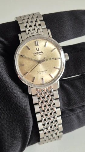 Omega Seamaster De Ville 14765 61SC Automatic watch Champagne patina dial Circa 1961