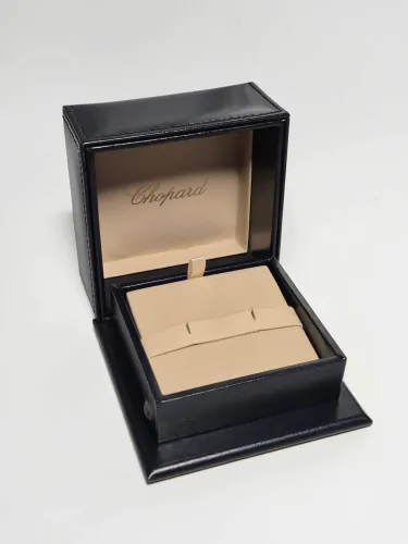 Chopard Earring / Cuflinks box 94001-0010 blue leather with outer box