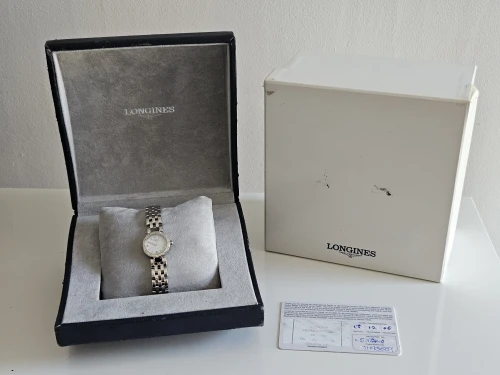 Longines Dolce Vita L5.174.0 White dial with Diamond bezel Box & Papers