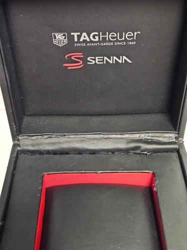 TAG Heuer Senna Special edition black square box red stripe circa 2017