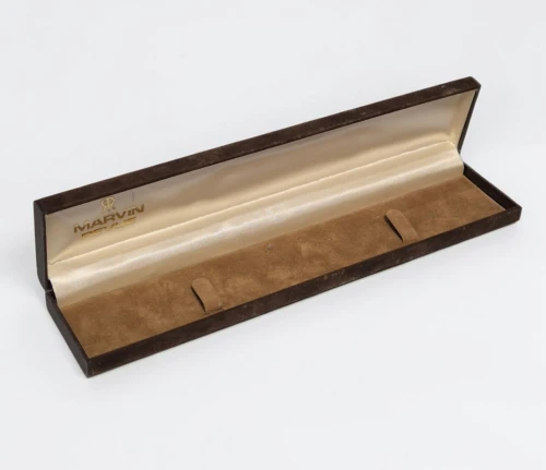 Vintage Marvin Revue 9.5" long suede watch box