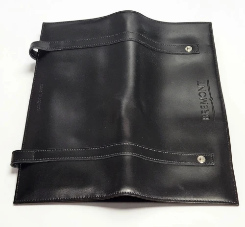 Bremont leather watch case / watch box with dust cover & blue outer box