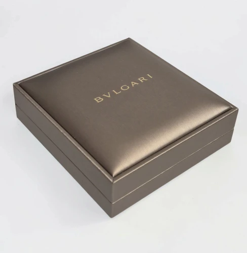 Bvlgari necklace box beige / brown with outer box