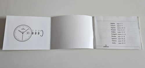 Omega Instruction manual 1993 03090250M CAL. 1109, 111, 1120, 2500