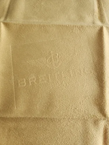 Breitling polishing cloth XL Yellow vintage circa 2000s