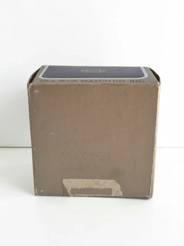 Vintage Bulova Accutron watch box with blank papers circa 1980s-1990s