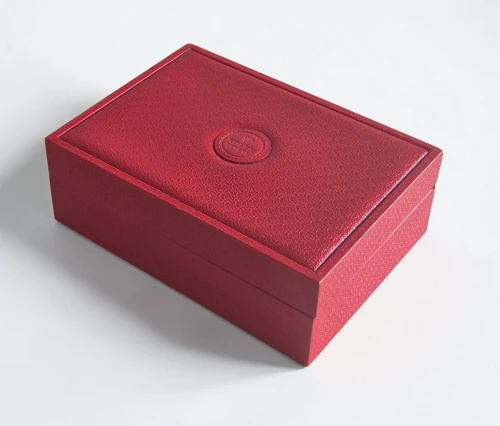Vintage Rolex red jubilee watch box 60.00.02 embossed leather 1980s-2000s *Marked