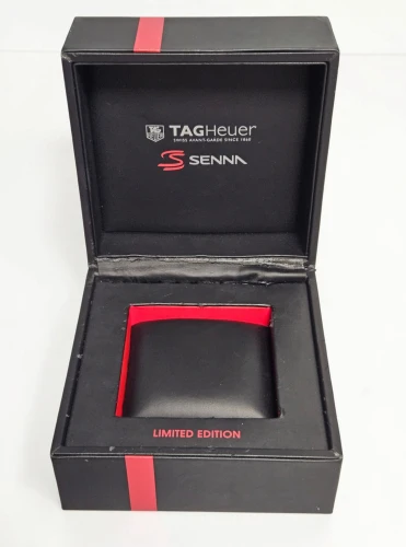 TAG Heuer Senna Special edition black square box red stripe circa 2017
