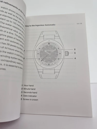 IWC Manual Ref 3234 IWA24848/02.17/1.5 Circa 2007