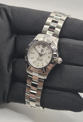 TAG Heuer Aquaracer WAF1414 28mm Mother of Pearl dial Box & Papers